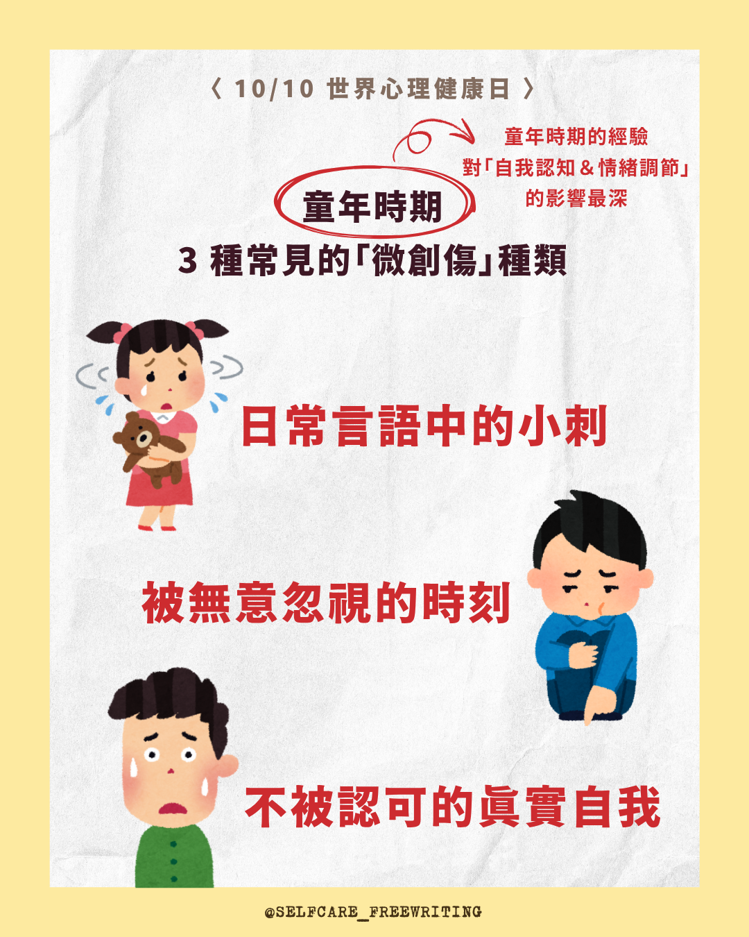 世界心理健康日：心理健康， 不只是情緒穩定！