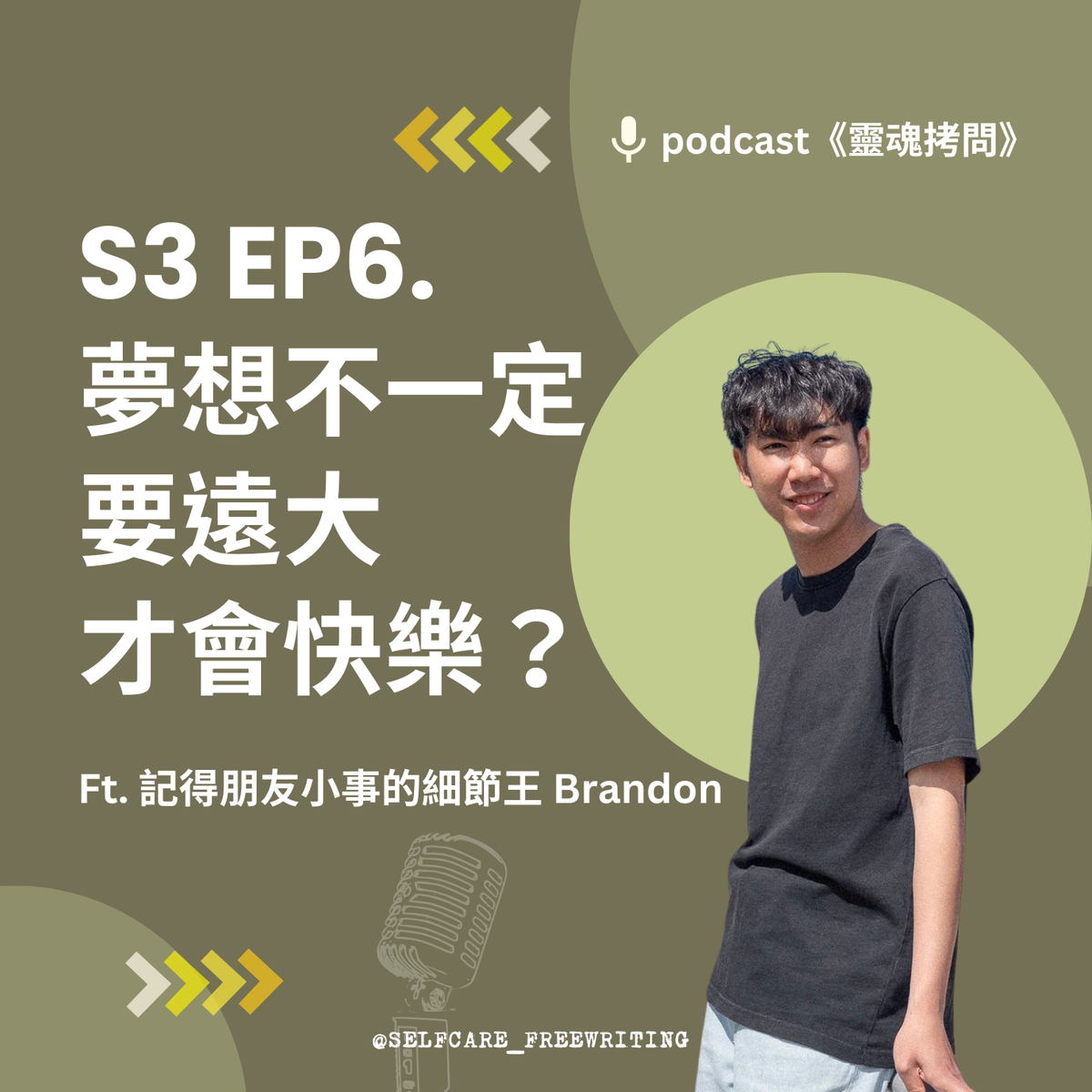 S3 EP6｜夢想不見得要遠大才會快樂？ Ft. 記得朋友小事的細節王 Brandon